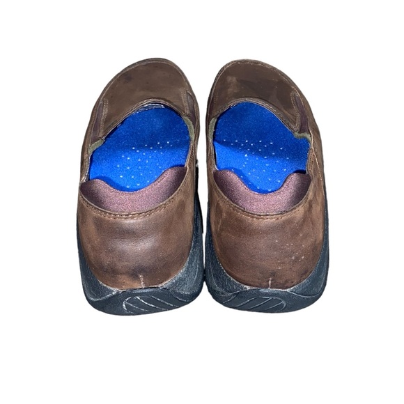 Merrell Womens Treviso Moc Loafers Shoes Brown Leather Slip On Air Cushion 8.5 - Picture 2 of 3